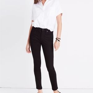 Madewell 9" high-rise skinny jeans ISKO stay black